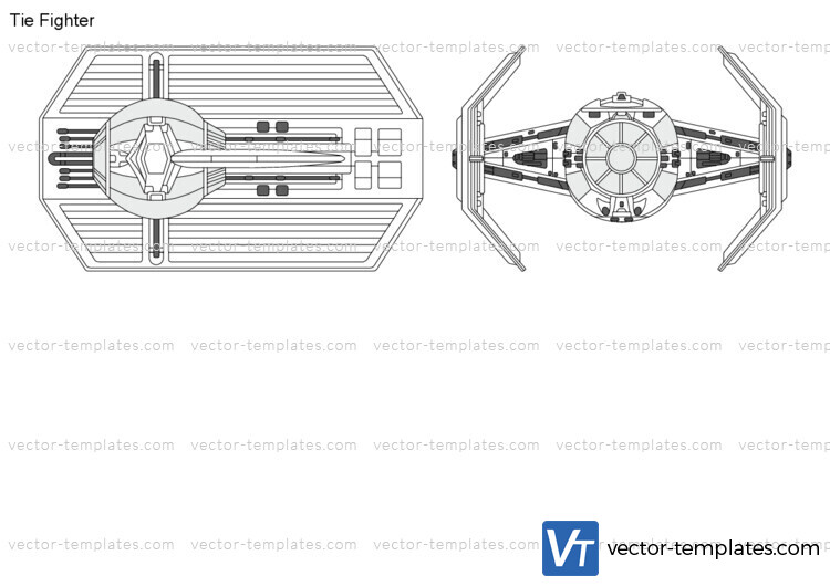 templates science fiction star wars imperial tie fighter