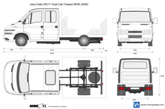Iveco Daily 50C17 Dual Cab Chassis MWB
