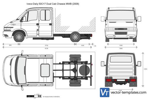 Iveco Daily 50C17 Dual Cab Chassis MWB