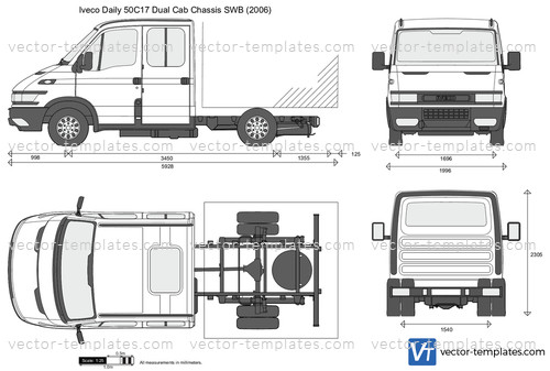 Iveco Daily 50C17 Dual Cab Chassis SWB