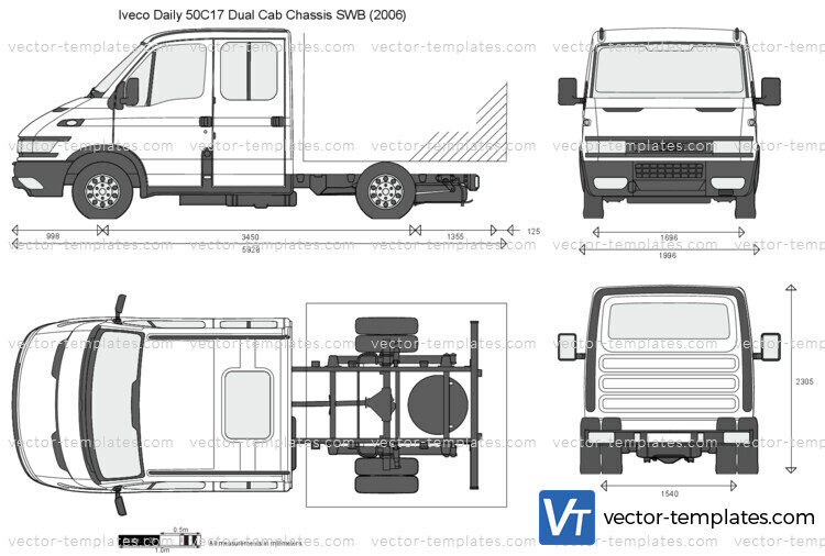 Iveco Daily 50C17 Dual Cab Chassis SWB