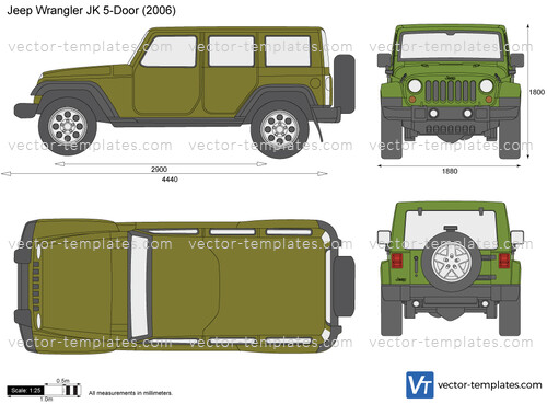 Templates - Cars - Jeep - Jeep Wrangler JK 5-Door