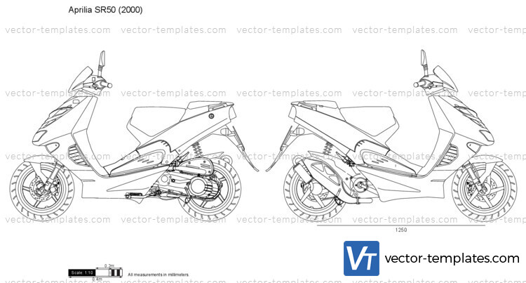 Templates - Motorcycles - Aprilia - Aprilia SR50