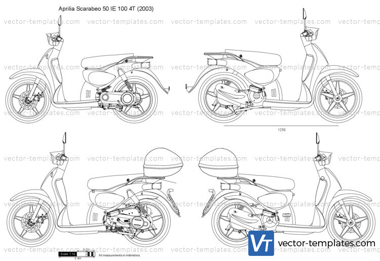 Aprilia Scarabeo 50 IE 100 4T