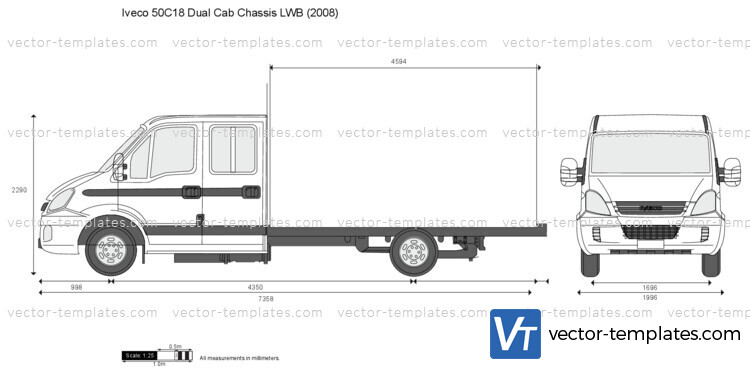 Iveco 50C18 Dual Cab Chassis LWB