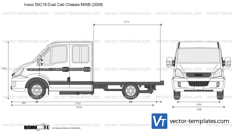 Iveco 50C18 Dual Cab Chassis MWB