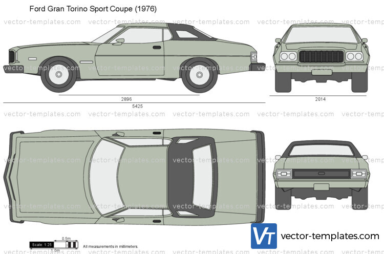 Ford Gran Torino Sport vector drawing