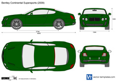 Bentley Mulsanne (2012) Blueprints Vector Drawing Bentley templates
