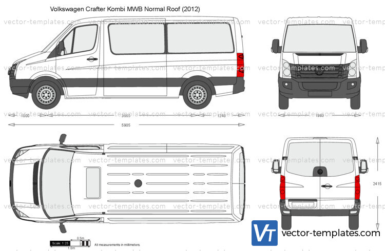 Volkswagen Crafter Kombi MWB Normal Roof