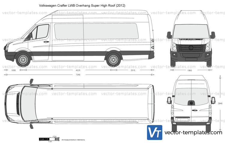 Volkswagen Crafter LWB Overhang Super High Roof