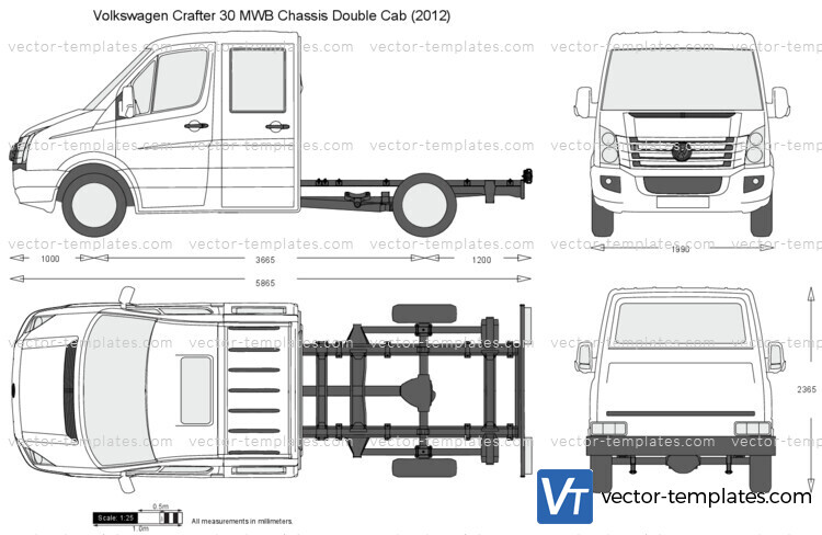 Volkswagen Crafter 30 MWB Chassis Double Cab