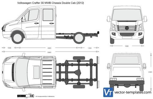 Volkswagen Crafter 30 MWB Chassis Double Cab