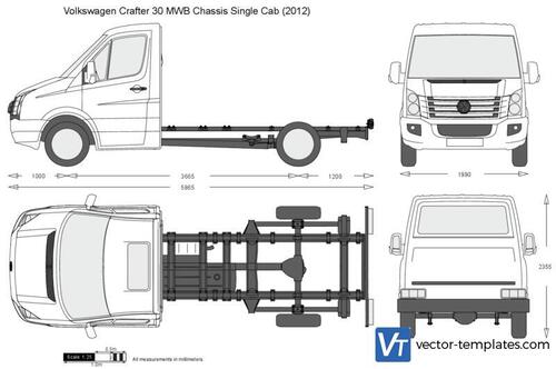 Volkswagen Crafter 30 MWB Chassis Single Cab