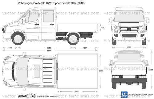 Volkswagen Crafter 30 SWB Tipper Double Cab