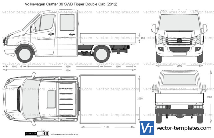 Volkswagen Crafter 30 SWB Tipper Double Cab