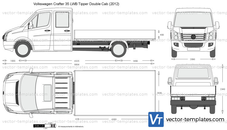 Volkswagen Crafter 35 LWB Tipper Double Cab