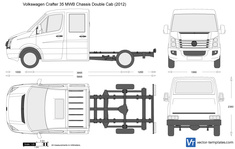 Volkswagen Crafter 35 MWB Chassis Double Cab