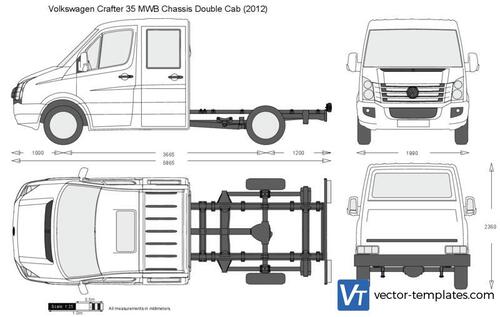 Volkswagen Crafter 35 MWB Chassis Double Cab