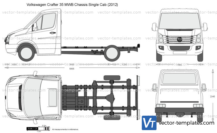 Volkswagen Crafter 35 MWB Chassis Single Cab