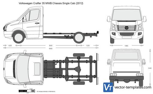 Volkswagen Crafter 35 MWB Chassis Single Cab