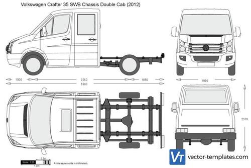 Volkswagen Crafter 35 SWB Chassis Double Cab