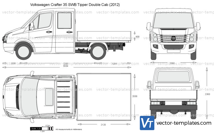 Volkswagen Crafter 35 SWB Tipper Double Cab