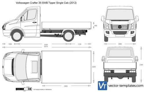 Volkswagen Crafter 35 SWB Tipper Single Cab