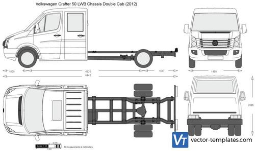 Volkswagen Crafter 50 LWB Chassis Double Cab