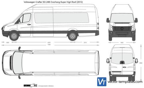 Volkswagen Crafter 50 LWB Overhang Super High Roof