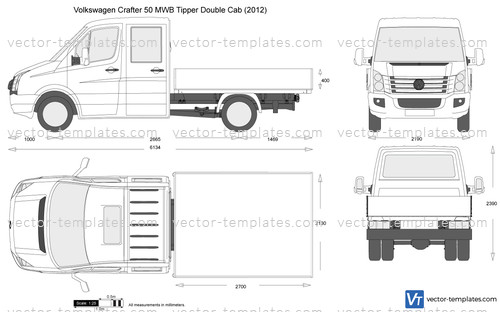 Volkswagen Crafter 50 MWB Tipper Double Cab