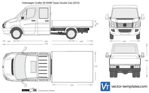 Volkswagen Crafter 50 MWB Tipper Double Cab