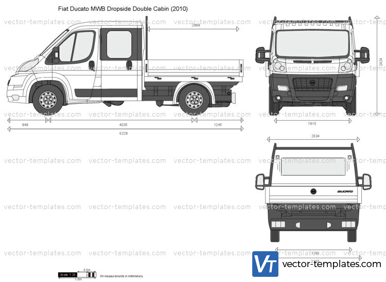 Fiat Ducato MWB Dropside Double Cabin