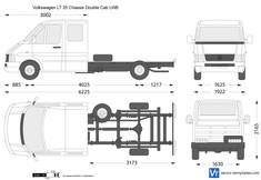 Volkswagen LT 35 Chassis Double Cab LWB