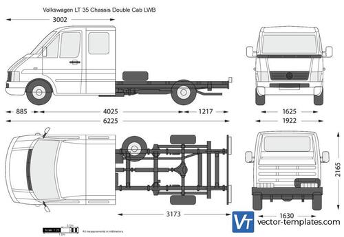 Volkswagen LT 35 Chassis Double Cab LWB