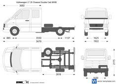 Volkswagen LT 35 Chassis Double Cab MWB