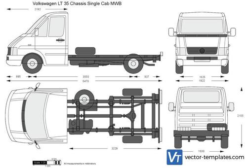 Volkswagen LT 35 Chassis Single Cab MWB