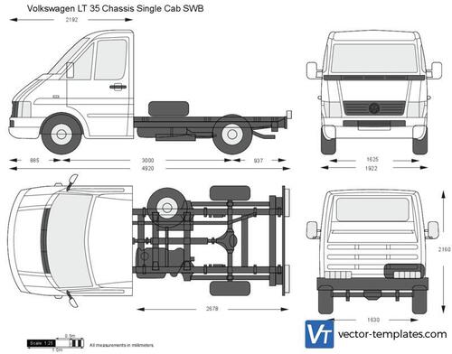 Volkswagen LT 35 Chassis Single Cab SWB