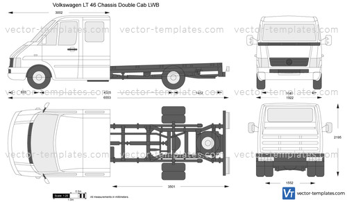 Volkswagen LT 46 Chassis Double Cab LWB