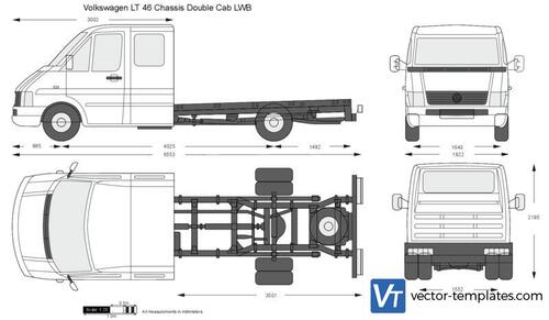 Volkswagen LT 46 Chassis Double Cab LWB