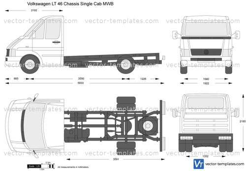 Volkswagen LT 46 Chassis Single Cab MWB
