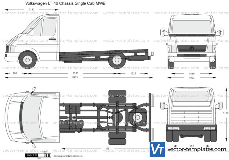 Volkswagen LT 46 Chassis Single Cab MWB