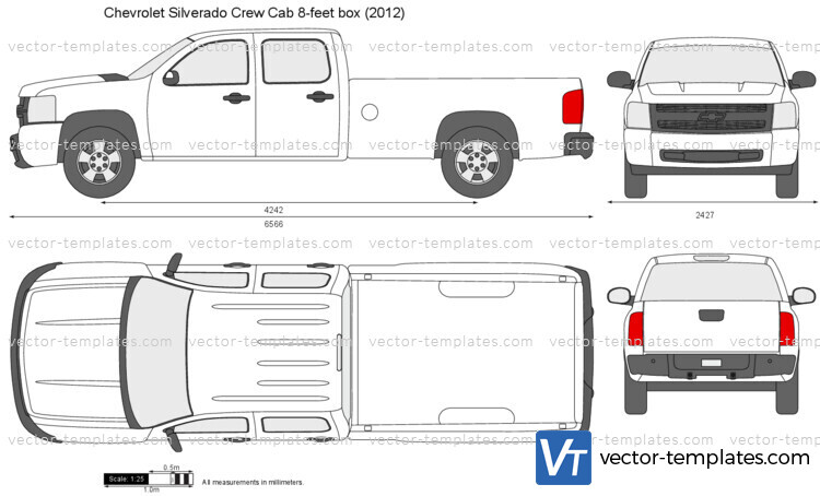 Chevrolet Silverado Crew Cab 8-feet box