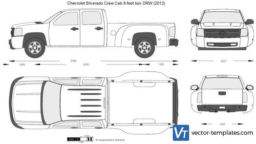 Chevrolet Silverado Crew Cab 8-feet box DRW