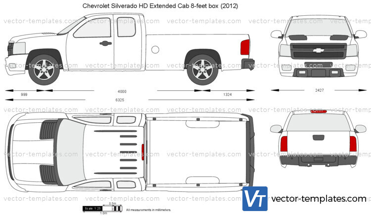 Chevrolet Silverado HD Extended Cab 8-feet box