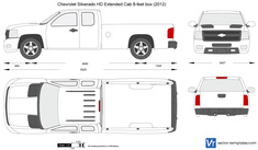 Chevrolet Silverado HD Extended Cab 8-feet box