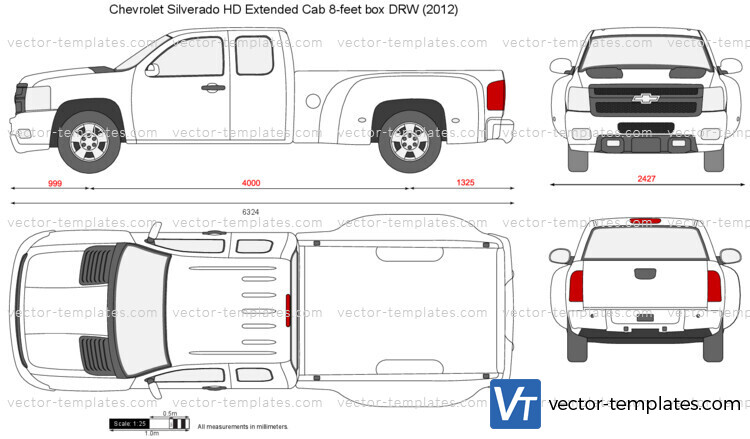 Chevrolet Silverado HD Extended Cab 8-feet box DRW