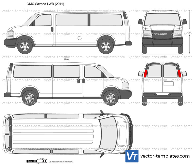 Templates - Cars - GMC - GMC Savana LWB