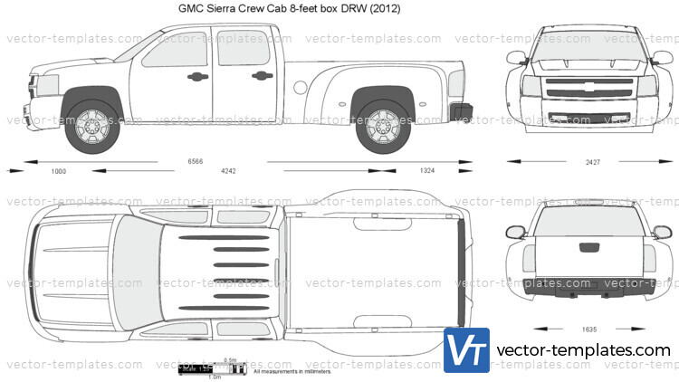 GMC Sierra Crew Cab 8-feet box DRW