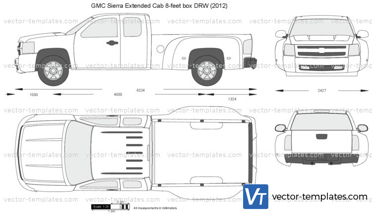 GMC Sierra Extended Cab 8-feet box DRW