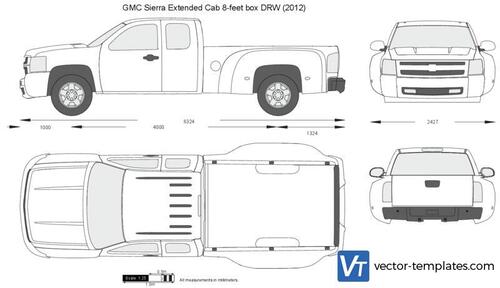 GMC Sierra Extended Cab 8-feet box DRW